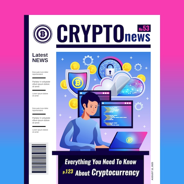 Crypto mining trading blockchain network maintaining computer software everything about cryptocurrency crypto news magazine cover