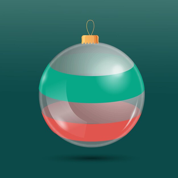 Crystal christmas ball ornament