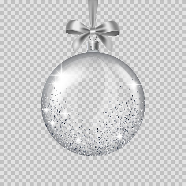 Crystal christmas ball ornament