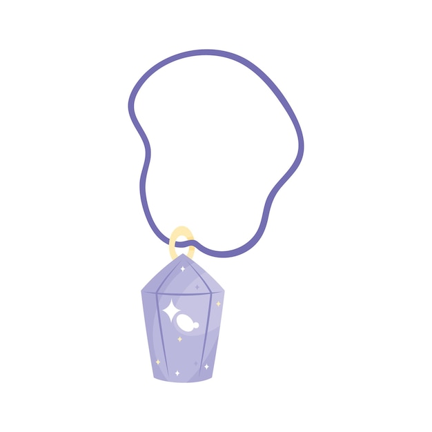 Free vector crystal necklace design