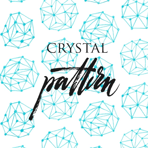 Free vector crystal pattern