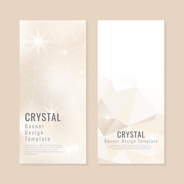 Crystal textured background collection