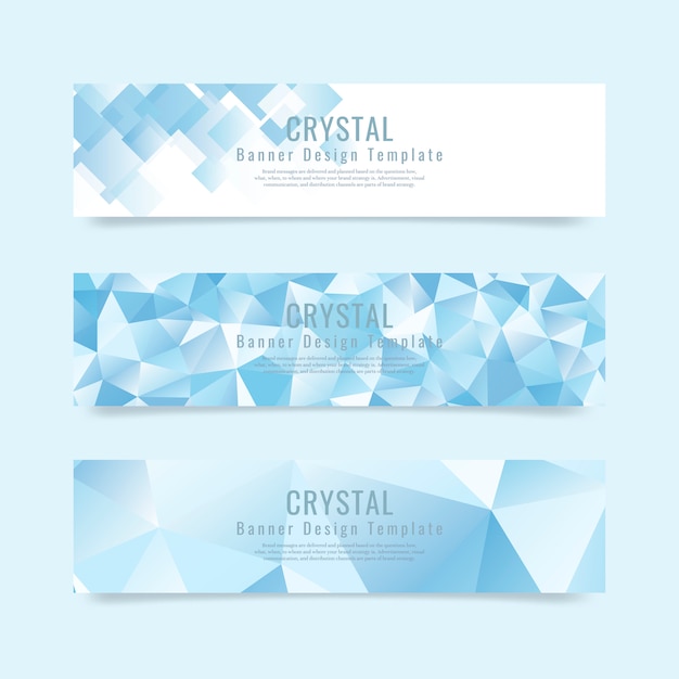 Free vector crystal textured background collection