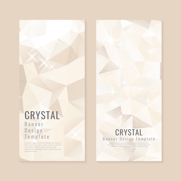 Crystal textured background collection