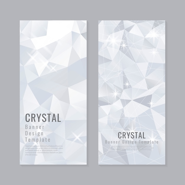 Free vector crystal textured background collection