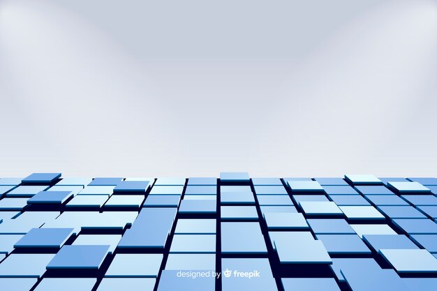 Cubes floor realistic background