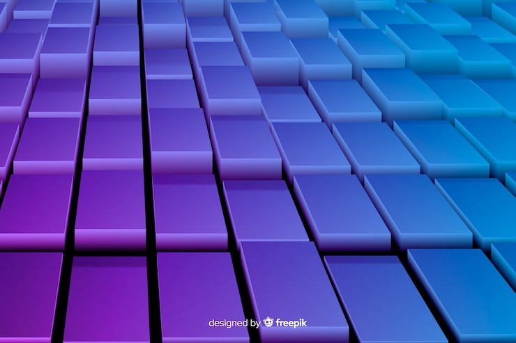 Free Vector cubes floor realistic background