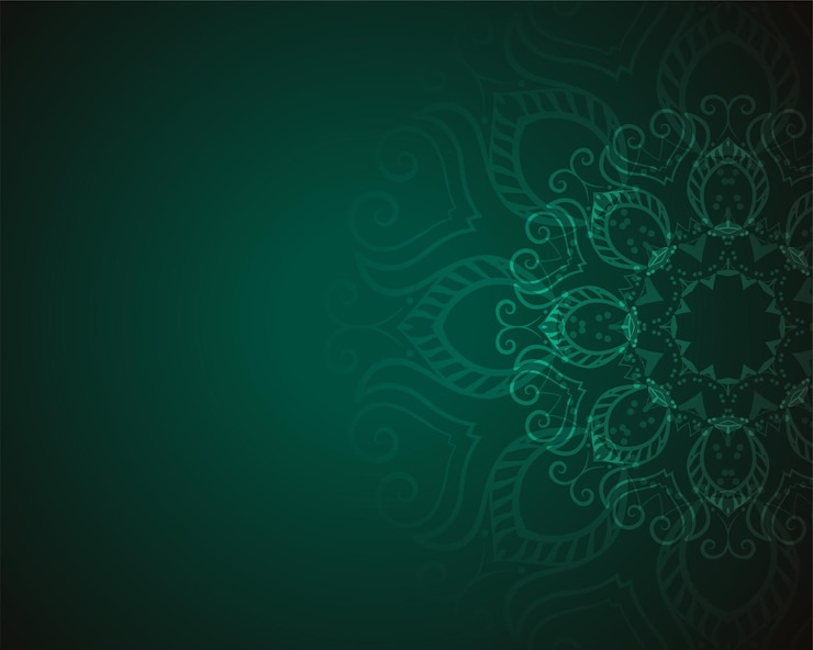 Free Vector cultural and ethnic mandala pattern backdrop with text space