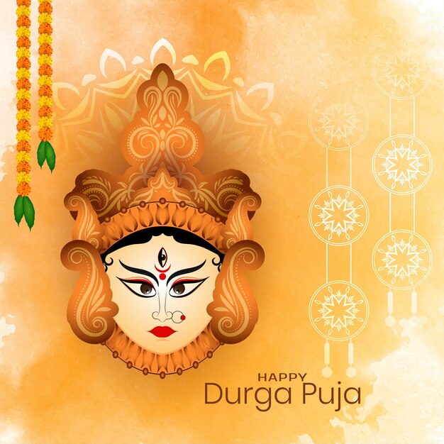 문화 행복 Durga puja 축제 subh navratri 배경