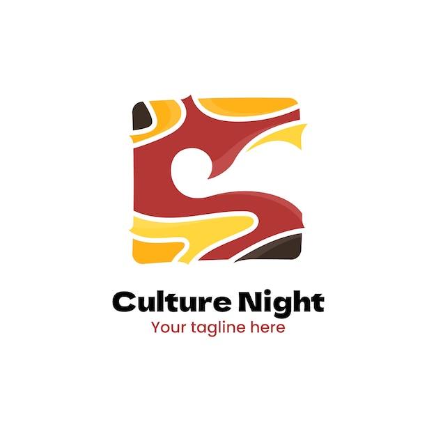 Шаблон дизайна логотипа культуры