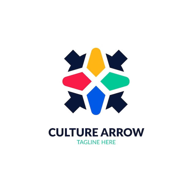 Бесплатное векторное изображение Шаблон дизайна логотипа культуры