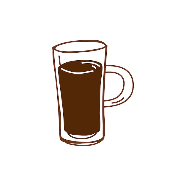 Чашка кофе кафе значок вектора