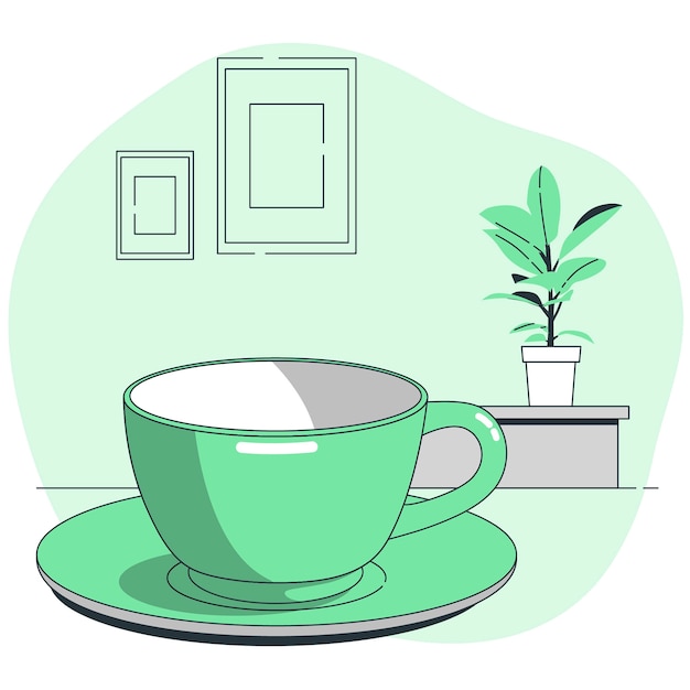 Free vector cup  concept illustration