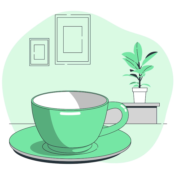 मुफ़्त वेक्टर cup  concept illustration