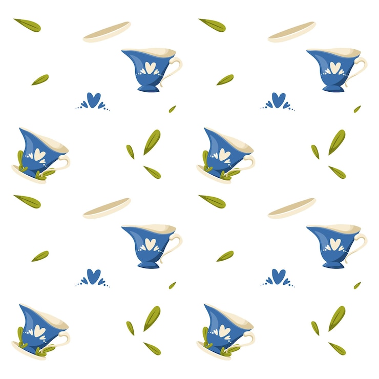 무료 Vector 컵 패턴 터