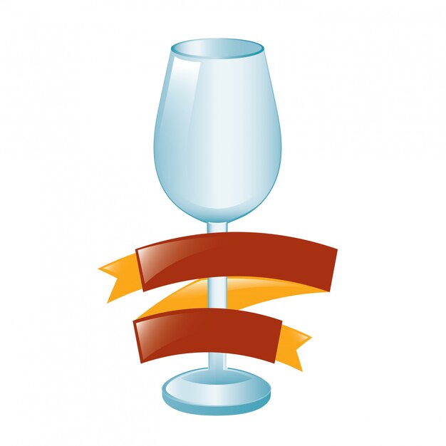 cup with ribbon