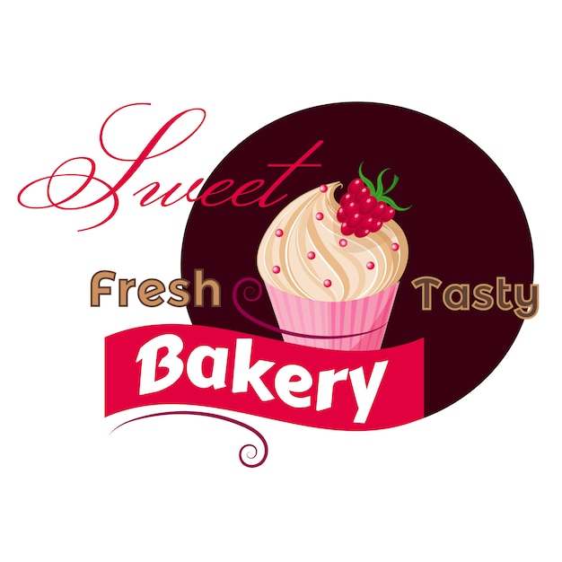 Free vector cupcake background design