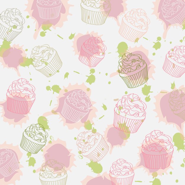Cupcakes pattern 