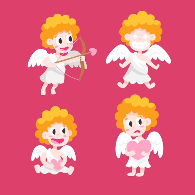 Cupid character collection design