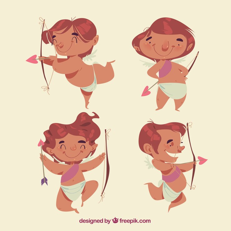 Free Vector cupid character collection
