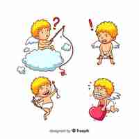 Free vector cupid character collection