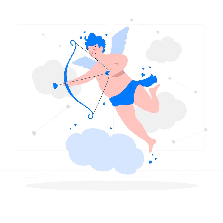 Free Vector cupid concept illustration