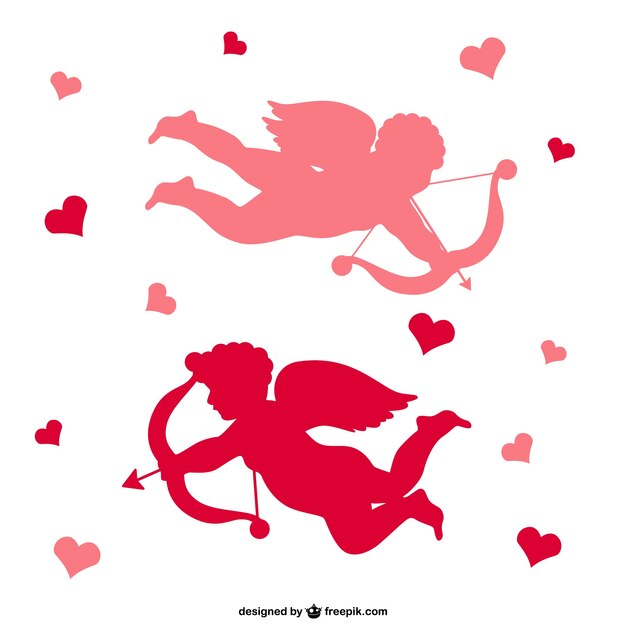 Cupid silhouettes