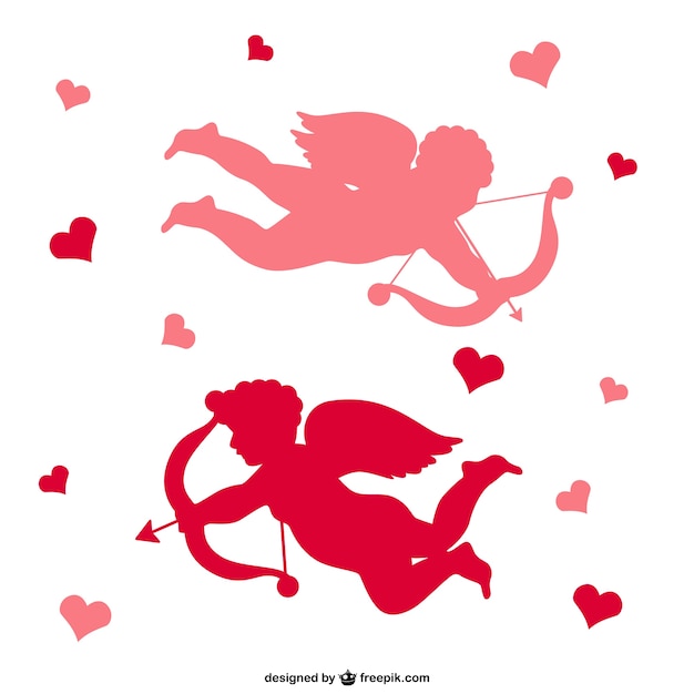 Cupid silhouettes