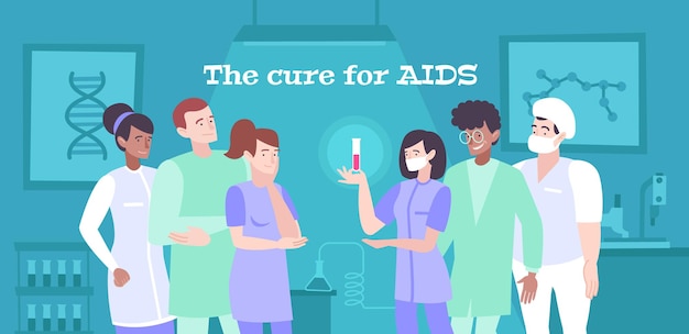 Cura per l'illustrazione dell'aids