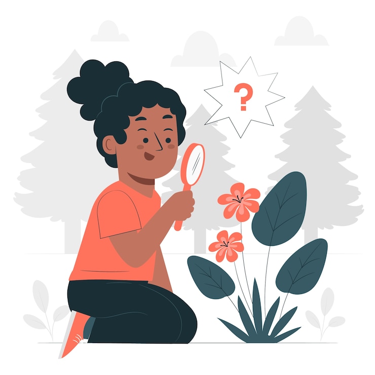 Free Vector curiosity child
 
 concept illustration