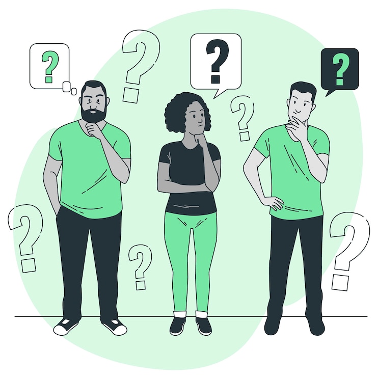 Free Vector curiosity people concept illustration