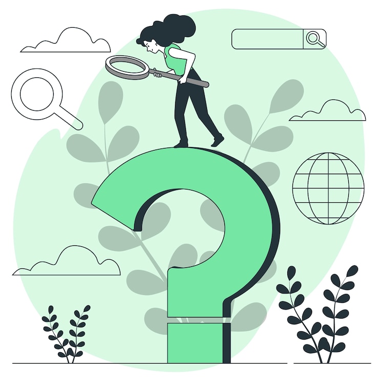 Free Vector curiosity search concept illustration