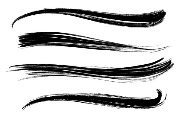 curl brush stroke set