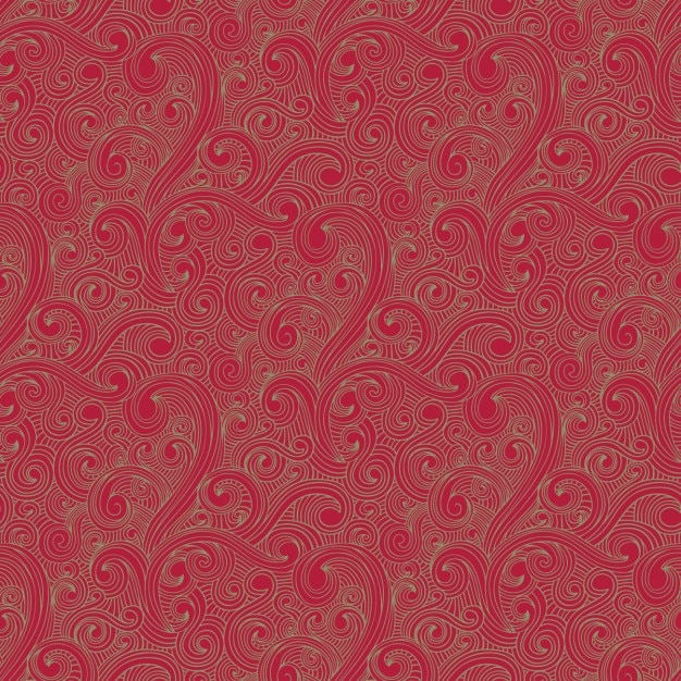 Free vector curly drawn pattern