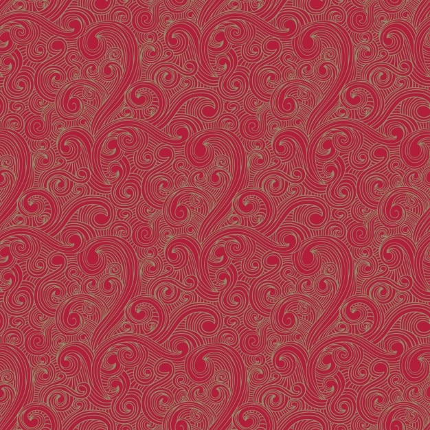 Free vector curly drawn pattern