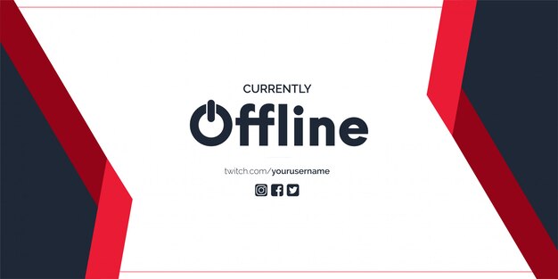 Currently offline twitch banner