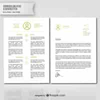 Free vector curriculum vitae for designers