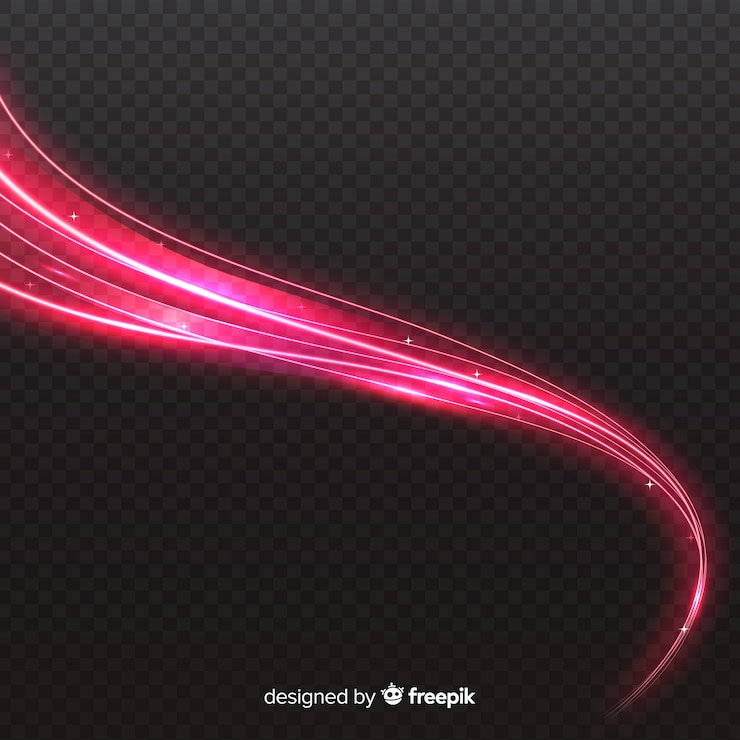 Free Vector curve light effect realistic style