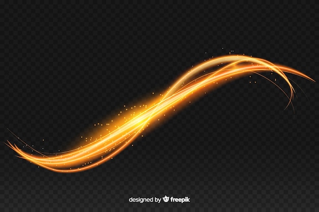 Curve light effect realistic style
