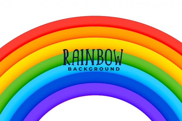 Free vector curved rainbow colorful background