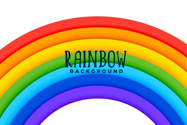 Curved rainbow colorful background 