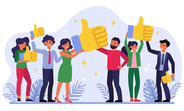 Free vector customer giving quality feedback