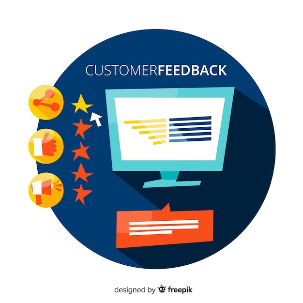 Free vector customer satisfaction design