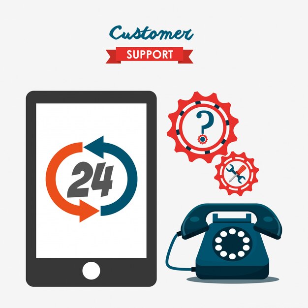 Customer service illustration