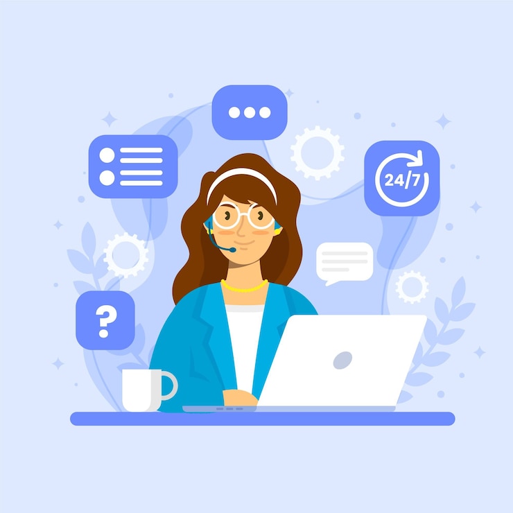 Free Vector customer support illustration