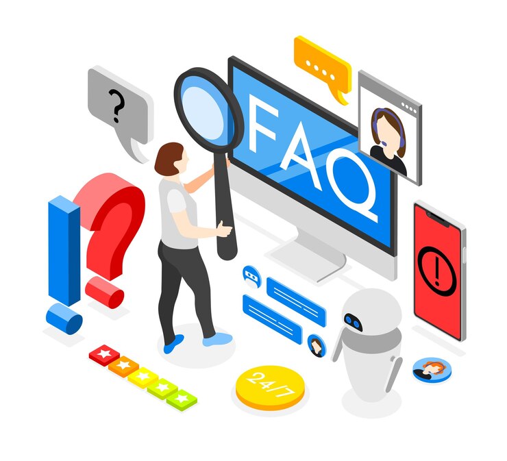 Free Vector customer support isometric composition
