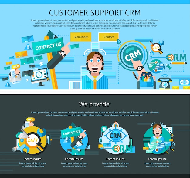 Customer support page design