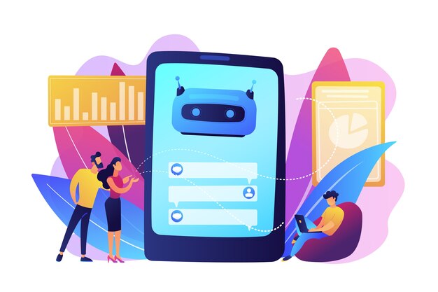 チャットボット 画像 無料のベクター ストックフォト Psd