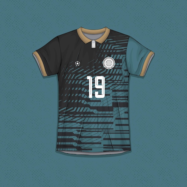 Free vector customizable athletic jersey textures professional football shirt templates