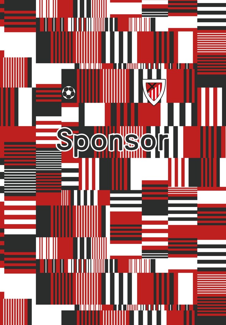 Free Vector customizable athletic jersey textures professional football shirt templates